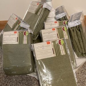 Sage Green Room Darkening Panels. 42x84. Nine(9) panels